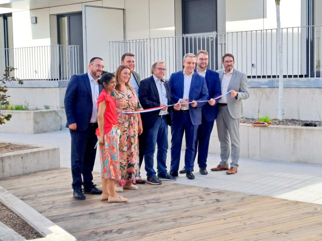 Inauguration officielle du Lot 6N dans le quartier Nonnewisen à Esch/Alzette en présence du ministre de logement, Monsieur Claude Meisch, du Conseil échevinal et du Conseil communal de la Ville d’Esch.